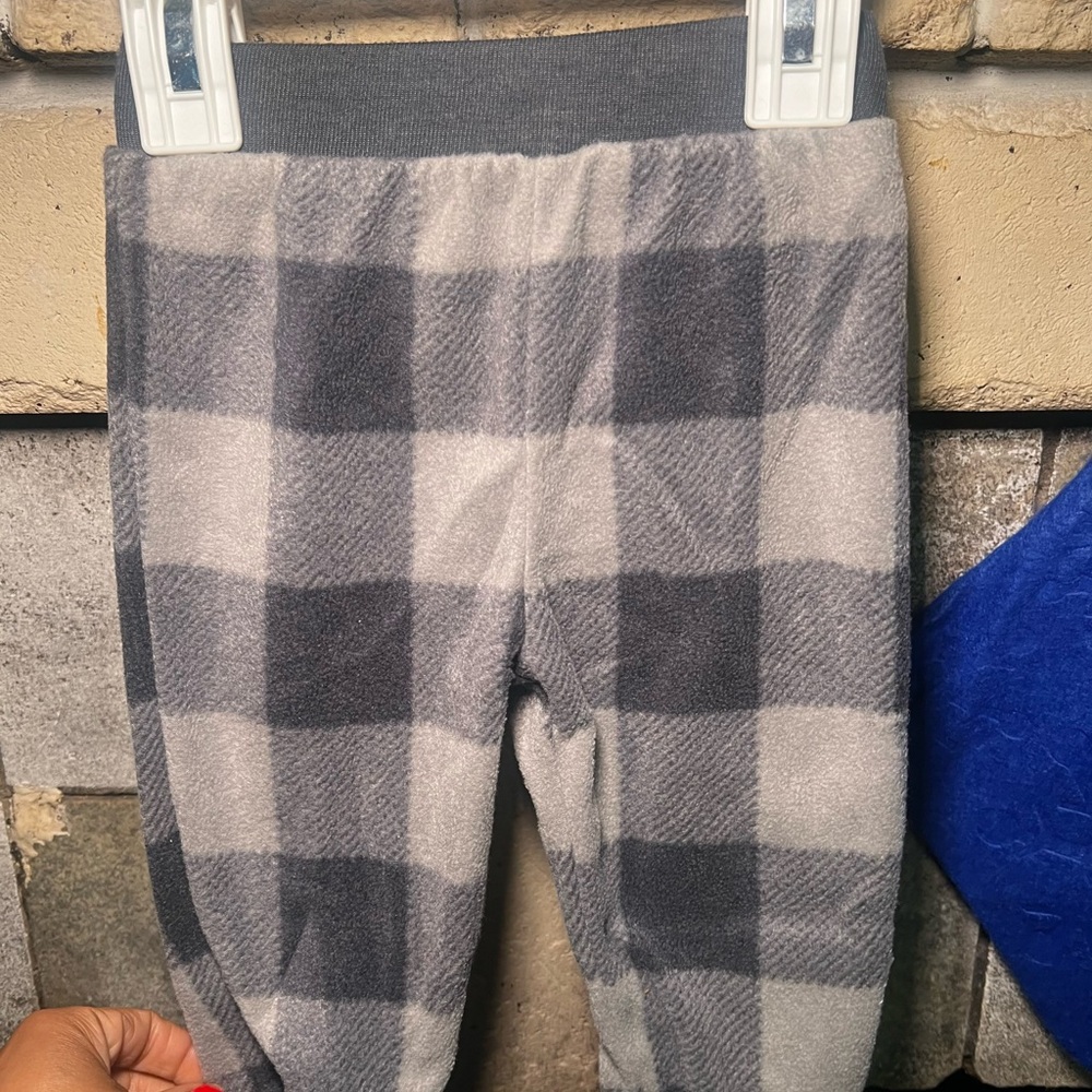 Gerber Gray Plaid Kids Joggers